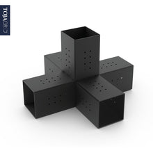 Load image into Gallery viewer, QUINT 5 Arm Pergola Structure Expansion Bracket with SOLO for 6x6 Wood Posts