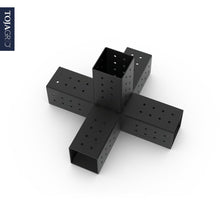 Load image into Gallery viewer, QUINT 5 Arm Pergola Structure Expansion Bracket with SOLO for 4x4 Wood Posts