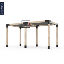 Load image into Gallery viewer, QUAD 4 Arm Pergola Extension Bracket with 1 x SOLO for 6x6 Wood Posts