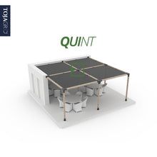 Load image into Gallery viewer, QUINT 5 Arm Pergola Structure Expansion Bracket with SOLO for 4x4 Wood Posts