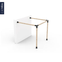 Load image into Gallery viewer, Any Size Wall Mount Pergola Kit for 4x4 Wood Posts
