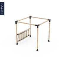 Load image into Gallery viewer, Any Size Pergola Kit with Post Wall for 4x4 Wood Posts
