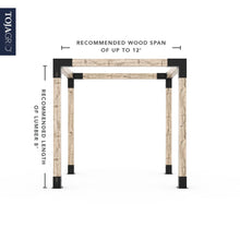 Load image into Gallery viewer, Any Size Pergola Kit for 6x6 Wood Posts
