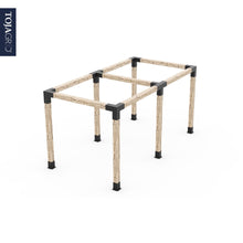 Load image into Gallery viewer, Any Size Double Pergola Kit for 6x6 Wood Posts
