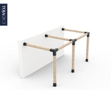 Load image into Gallery viewer, Any Size Double Wall Mount Pergola Kit for 6x6 Wood Posts
