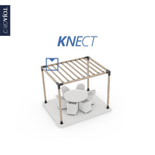 Load image into Gallery viewer, KNECT Pergola Top Rafter Bracket For 2x4 Wood Posts | 8 Pack
