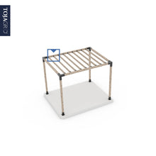 Load image into Gallery viewer, KNECT Pergola Top Rafter Bracket For 2x4 Wood Posts | 8 Pack
