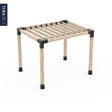 Load image into Gallery viewer, Pergola Kit for 6x6 Wood Posts with KNECT 2x6 Top Rafter Brackets
