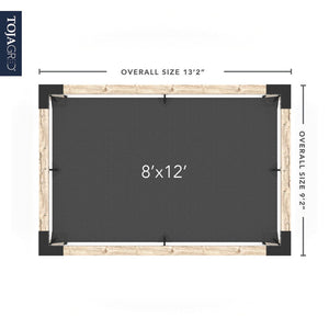 Pergola Kit with Post Wall for 6x6 Wood Posts