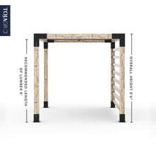 Load image into Gallery viewer, Pergola Kit with Post Wall for 6x6 Wood Posts
