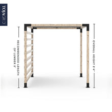 Load image into Gallery viewer, Pergola Kit with Post Wall for 4x4 Wood Posts
