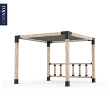 Load image into Gallery viewer, Pergola Kit with Post Wall for 6x6 Wood Posts
