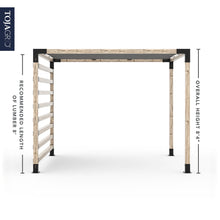 Load image into Gallery viewer, Pergola Kit with Post Wall for 4x4 Wood Posts
