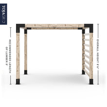 Load image into Gallery viewer, Pergola Kit with Post Wall for 6x6 Wood Posts
