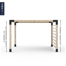 Load image into Gallery viewer, Pergola Kit with Post Wall for 6x6 Wood Posts
