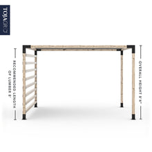 Load image into Gallery viewer, Pergola Kit with Post Wall for 4x4 Wood Posts
