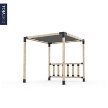 Load image into Gallery viewer, Pergola Kit with Post Wall for 4x4 Wood Posts
