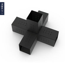 Load image into Gallery viewer, QUINT 5 Arm Pergola Structure Expansion Bracket with SOLO for 6x6 Wood Posts
