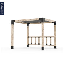 Load image into Gallery viewer, Pergola Kit with Post Wall for 6x6 Wood Posts
