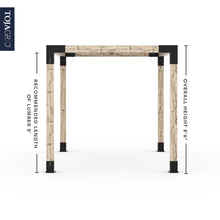 Load image into Gallery viewer, Pergola Kit with SHADE SAIL for 6x6 Wood Posts
